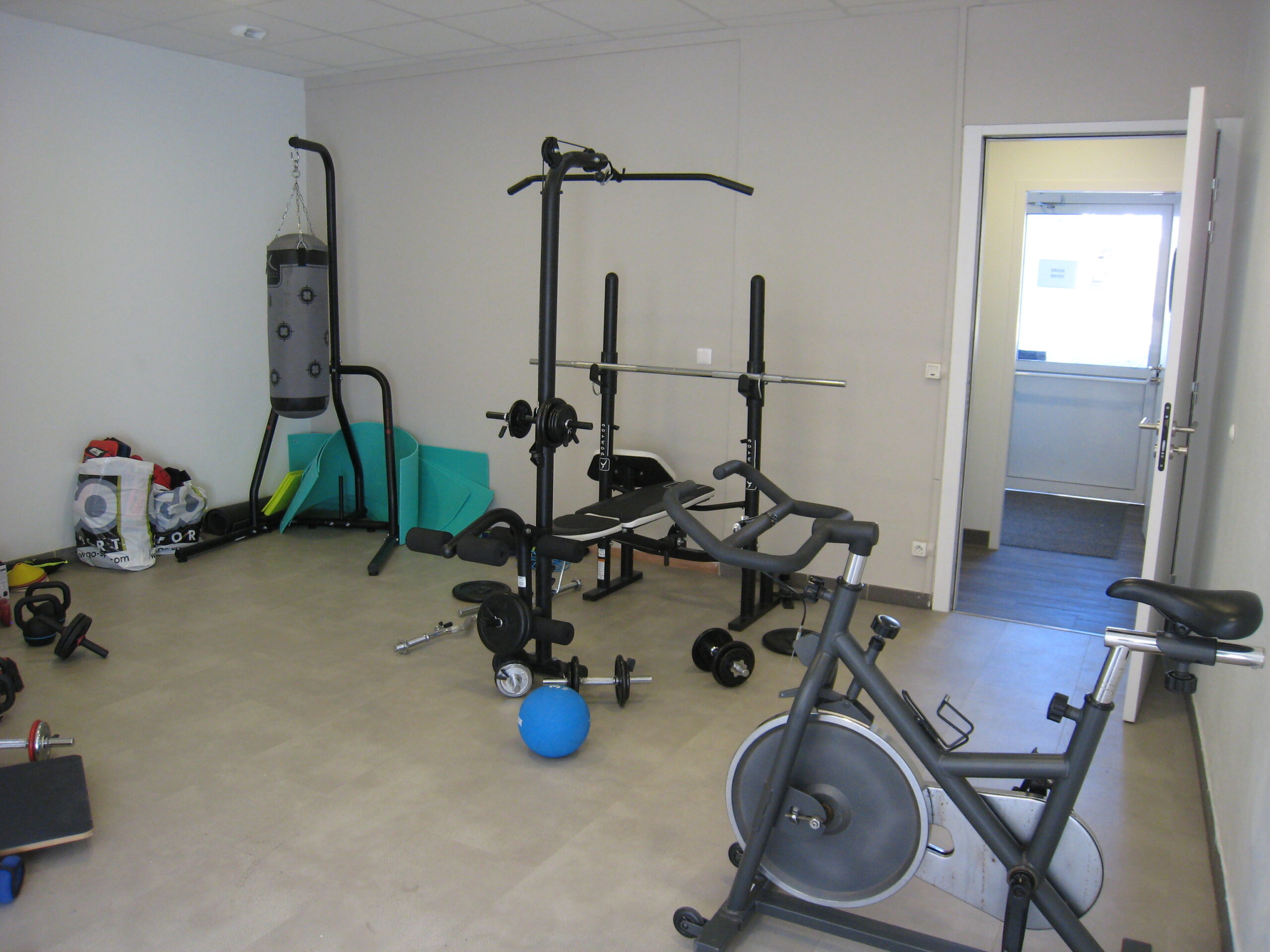 Une salle de sport pour les internes