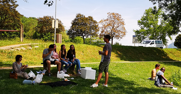 Les apprentis en BTSA Sciences et Technologies des Aliments en visite